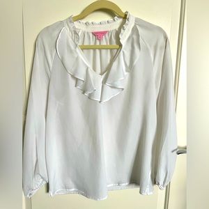 Lilly Pulitzer white Blouse size xs